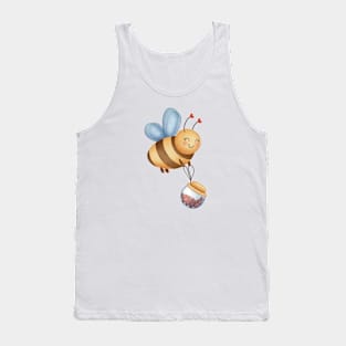 Bee With Jar Of Hearts Tank Top